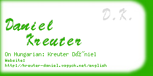 daniel kreuter business card